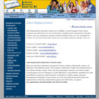 The Arthritis Resource Guide for BC Screenshot