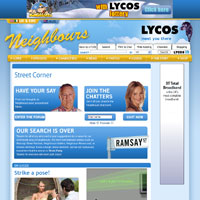 Lycos Neighbours Microsite Screenshot